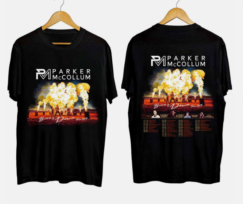 Parker McCollum Burn It Down Tour 2024 T-Shirt