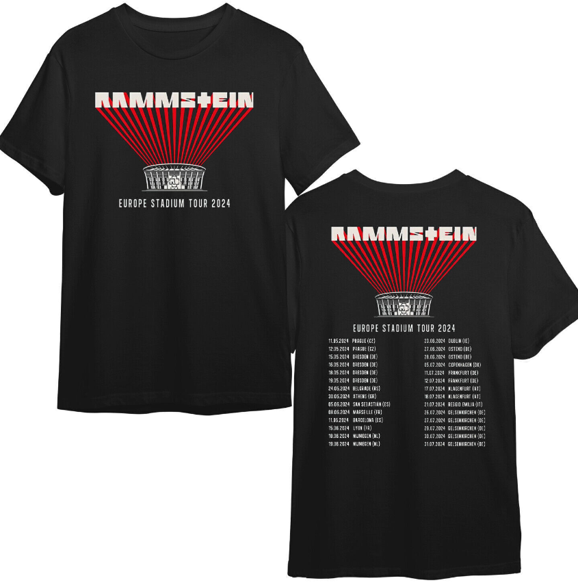 Rammstein Europe Tour 2024 T-Shirt