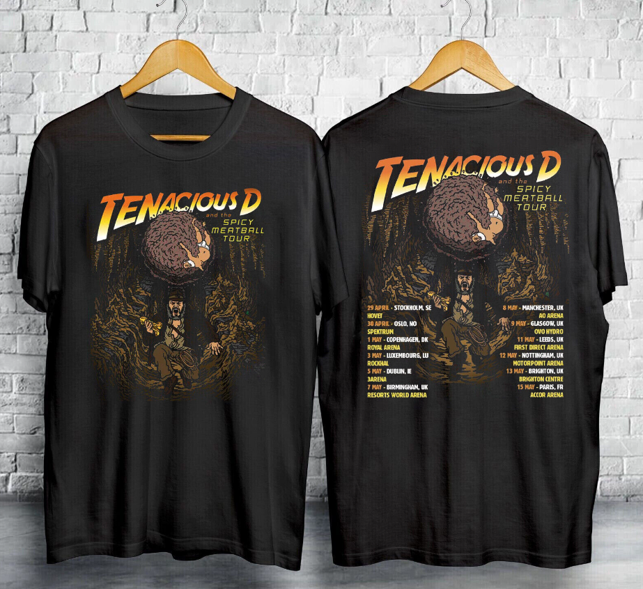 Tenacious D Spicy Meatball Tour 2024 Music Concert Shirt