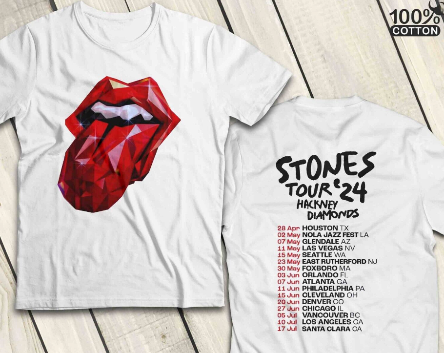 The Rolling Stones Tour 2024 Hackney Diamonds Unisex tee Shirt