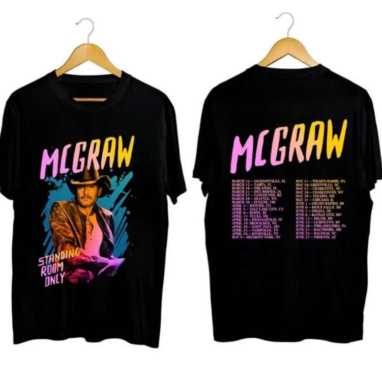 Tim McGraw 2024 Music Tour T-shirt