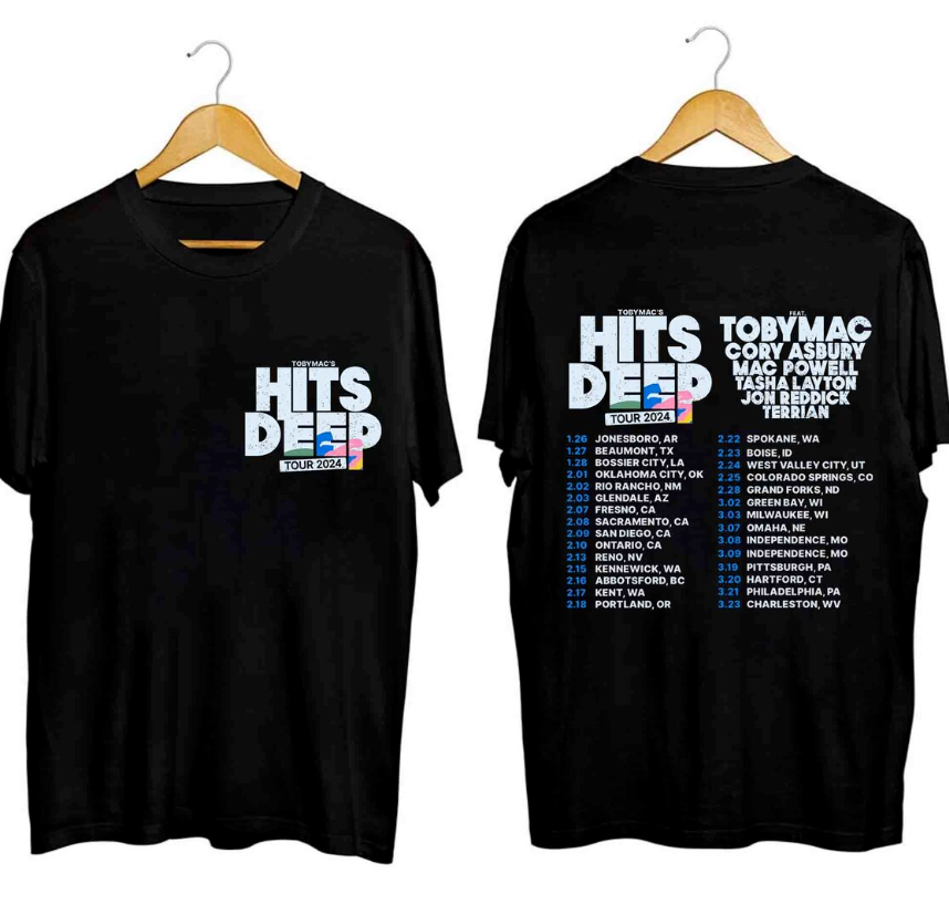 TobyMac Hits Deep Tour 2024 Gift Men Women Fan T-Shirt