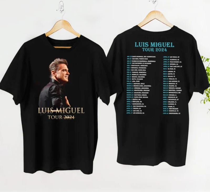 Vintage Luis Miguel Tour 2024 Shirt, Luis Miguel Tour Merch Fan Gift Shirt