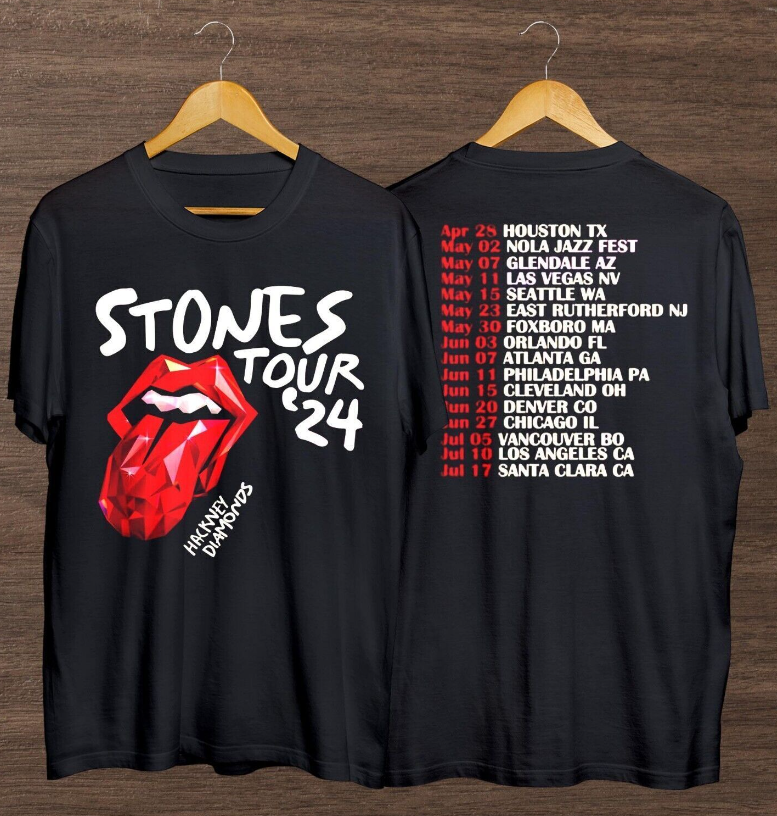 Vintage The Rolling Stones Hackney Diamonds Tour 2024 Unisex Classic T-Shirt