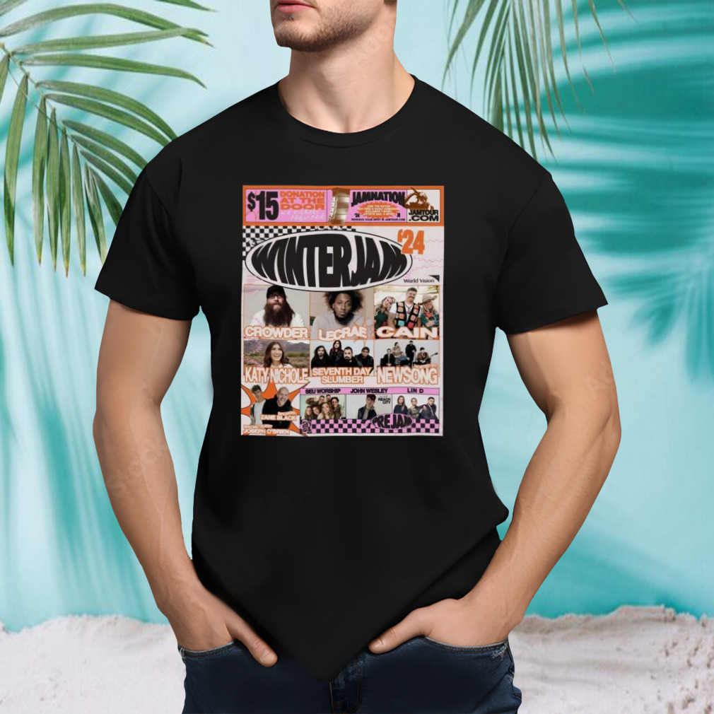 Winter Jam 2024 Lineup Music Tour shirt