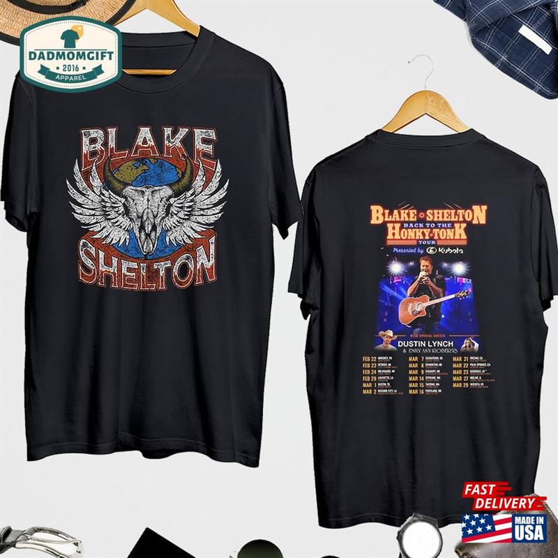 2024 Blake Shelton Back To The Honky Tonk Tour Shirt Fan Concert T-Shirt Classic