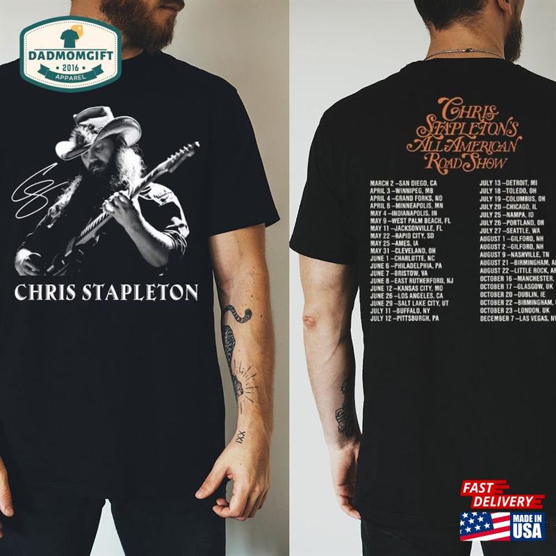 Chris Stapleton Tour 2024 Shirt All American Road Show Fan Sweatshirt Unisex