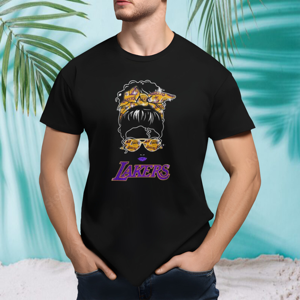 Messy Bun Los Angeles Lakers Kind Of Girl Shirt