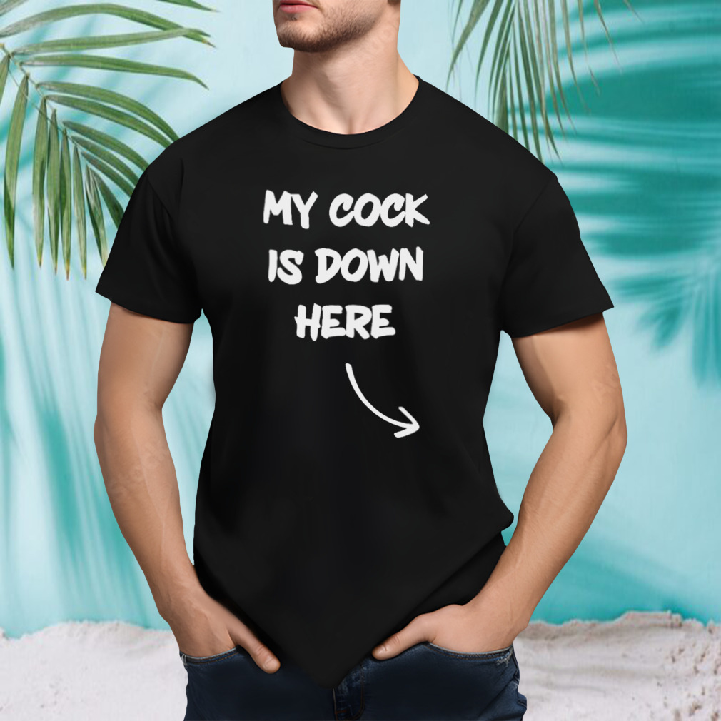 My cock is down here shirt