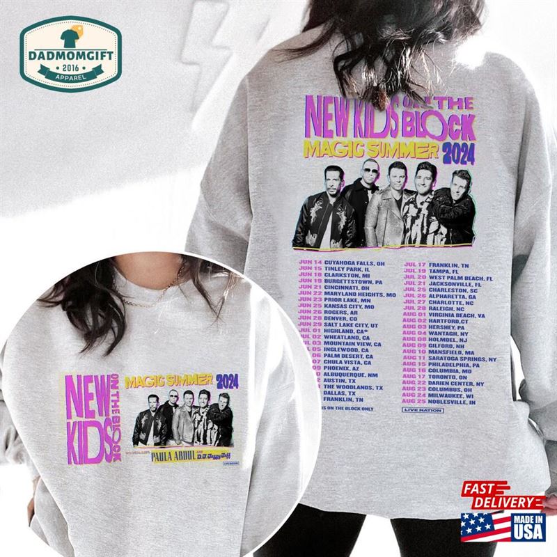 New Kids On The Block Tour 2024 Shirt Hoodie Classic