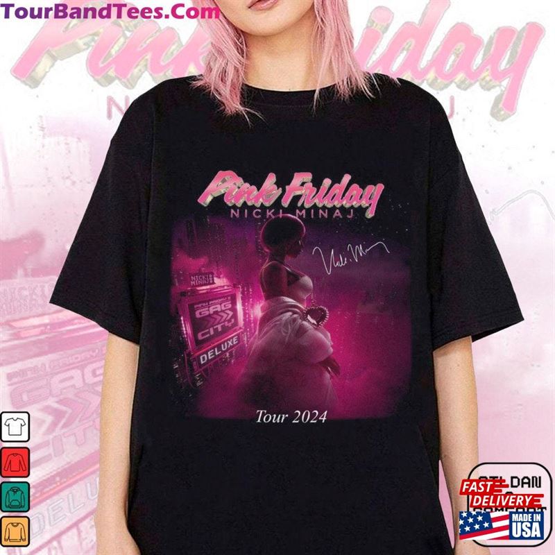 New Nicki Minaj Pink Friday Tour 2024 T-Shirt Shirt Fan Hoodie Classic