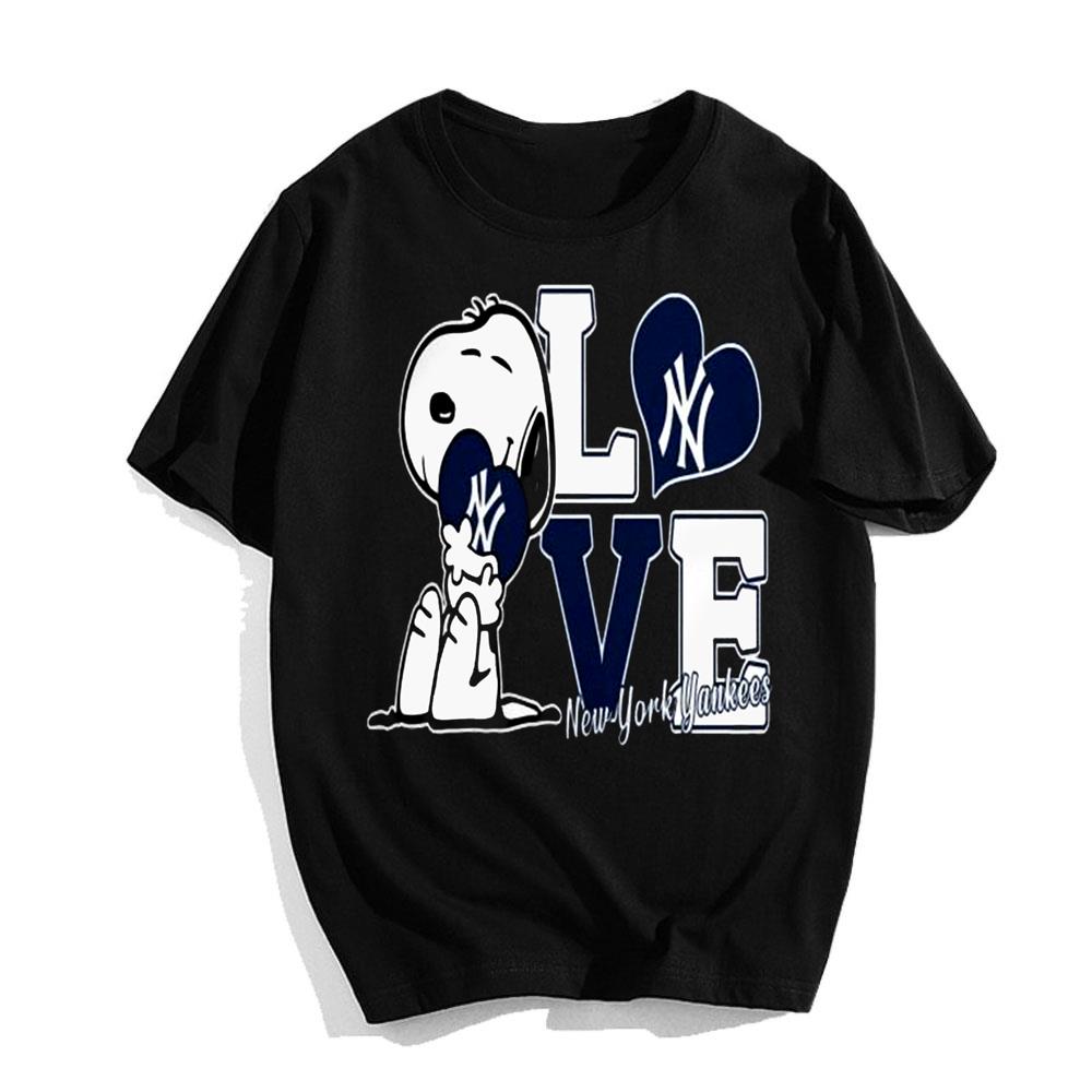 Peanuts Snoopy Love New York Yankees T-Shirt