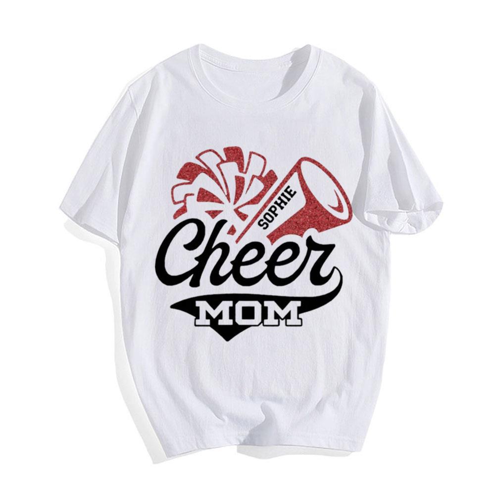 Personalized Cheerleader Cheer Mom T-Shirt Gift For Mothers Day