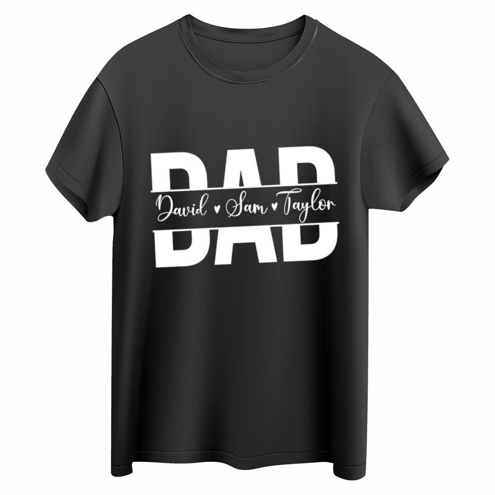 Personalized Dad Shirt, Custom Dad Shirt, Best Dad Shirt, Fathers Day Gift, Husband Gift