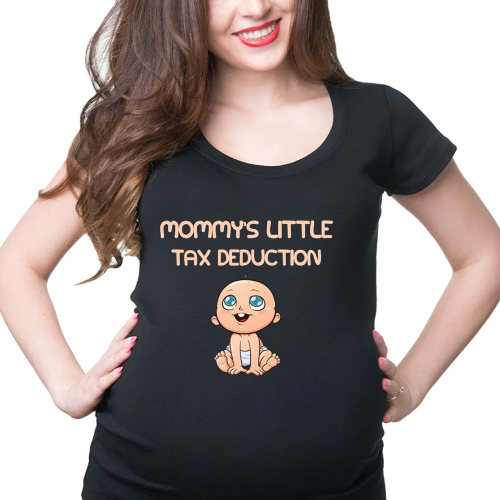 Pregnancy Tee Shirt Mommy_s Little Tax Deduction Maternity T-shirt