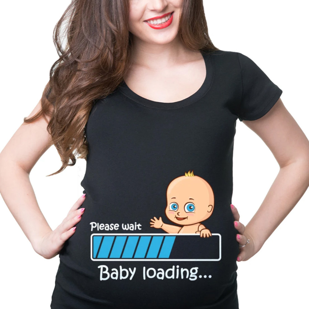 Pregnancy Top Cute Maternity Tee Shirt Gift For Pregnant Woman Birth Announcement Tee Shirt