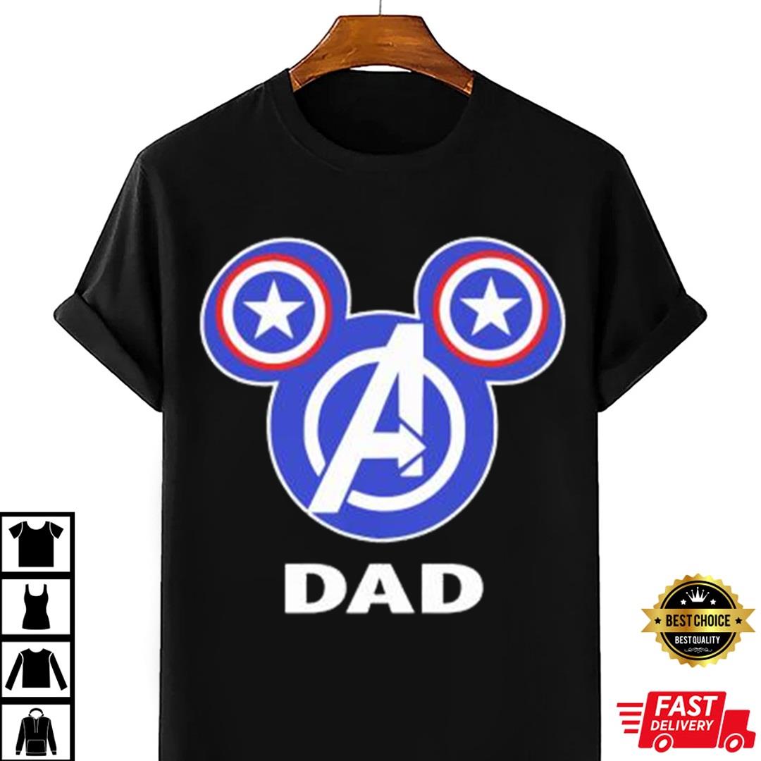 Premium Disney Mickey Ears Of Avengers Dad Shirt