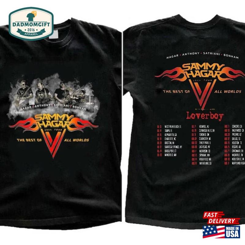 The Best Of All Worlds 2024 Tour Shirt Red Rocker Concert Sweatshirt T-Shirt