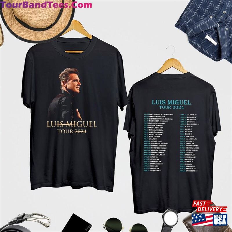 Vintage Luis Miguel Tour 2024 Shirt Concert Merch Fan Gift Unisex Classic