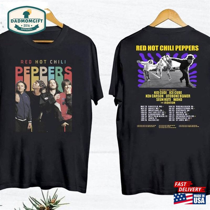 Vintage Red Hot Chili Peppers 2024 Tour Shirt T-Shirt Hoodie Sweatshirt Classic