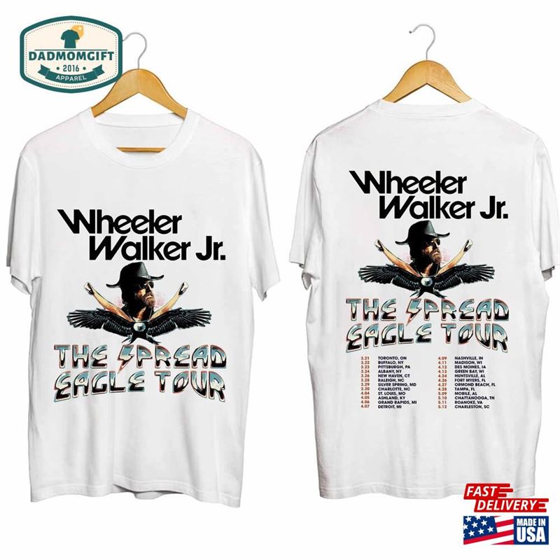 Wheelerwalker Jr The Spread Eagle Tour 2024 Shirt Wheeler Walker T-Shirt Classic