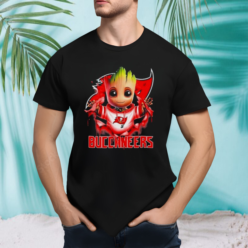 Baby Groot Blood Inside Me Tampa Bay Buccaneers 2024 T-shirt