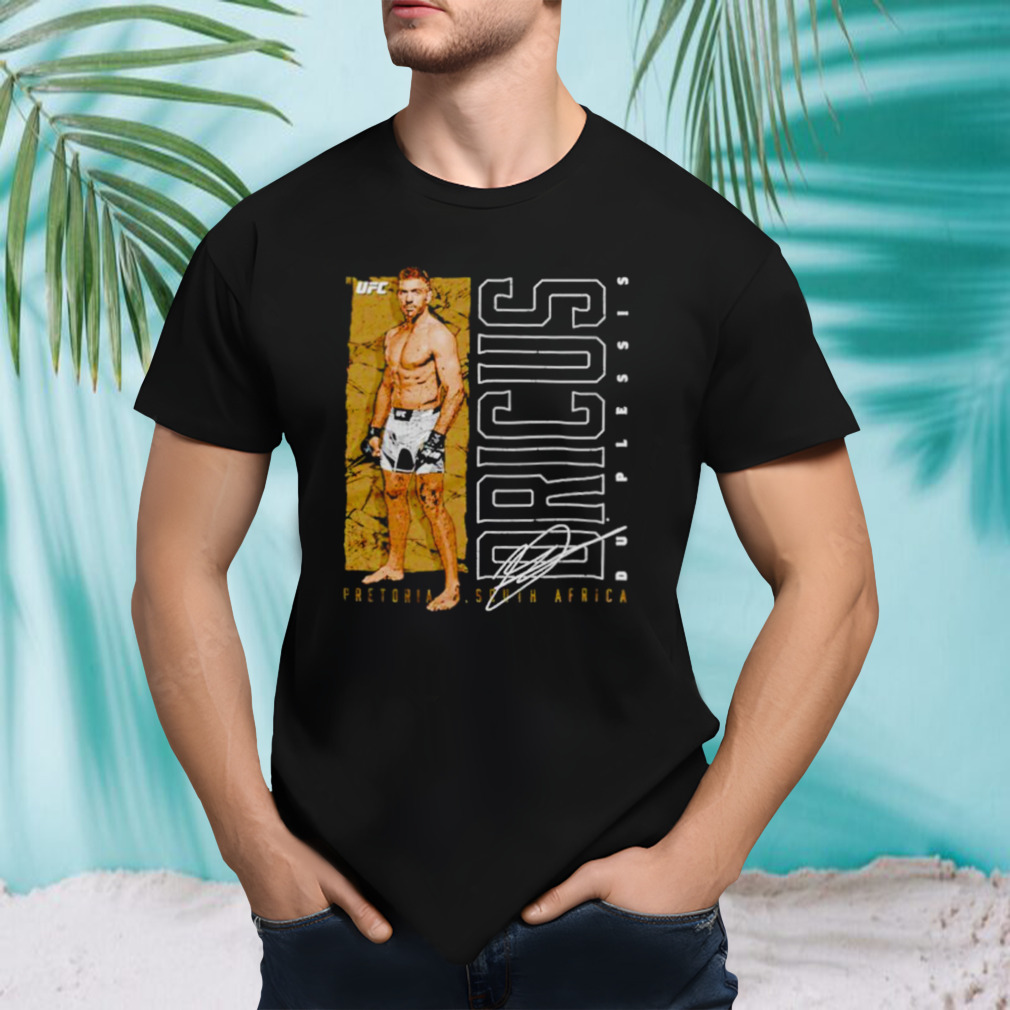 Dricus Du Plessis South Africa pose signature shirt