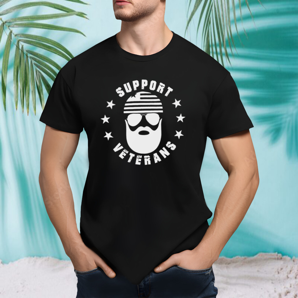 Beard Vet Support Veterans T-shirt