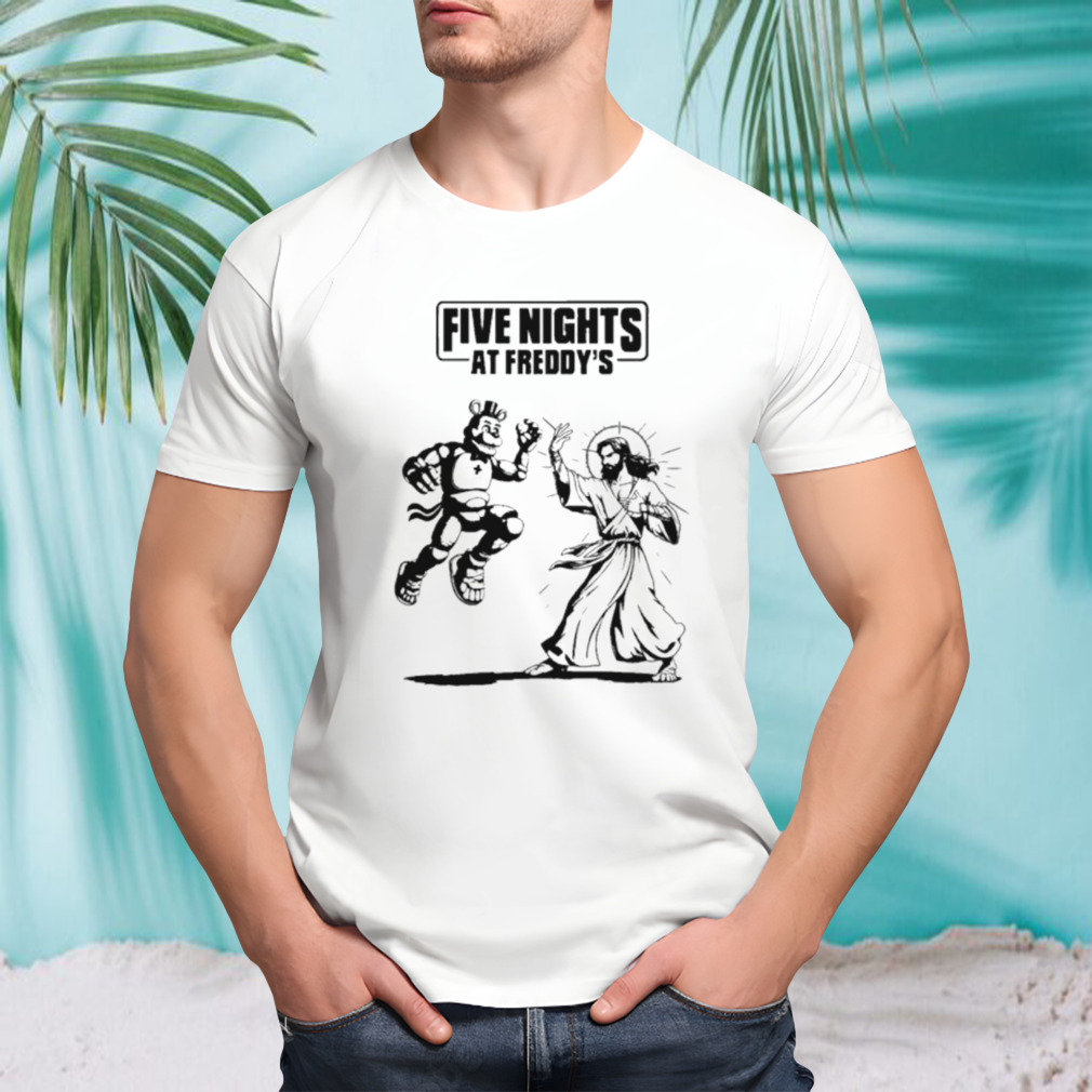 Kohinto five nights at Freddy’s playful Bear vs Jesus shirt