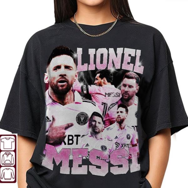 Lionel Messi Inter Miami 90s Vintage, Messi Inter Miami Bootleg Shirt, Lionel Messi Tee, Lionel Messi Shirt