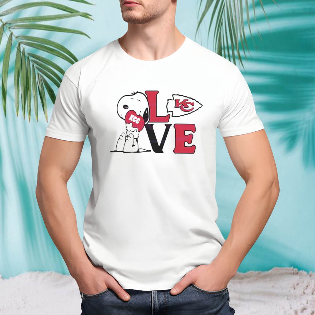 Snoopy Dog Love Kansas City Chiefs 2024 T-shirt