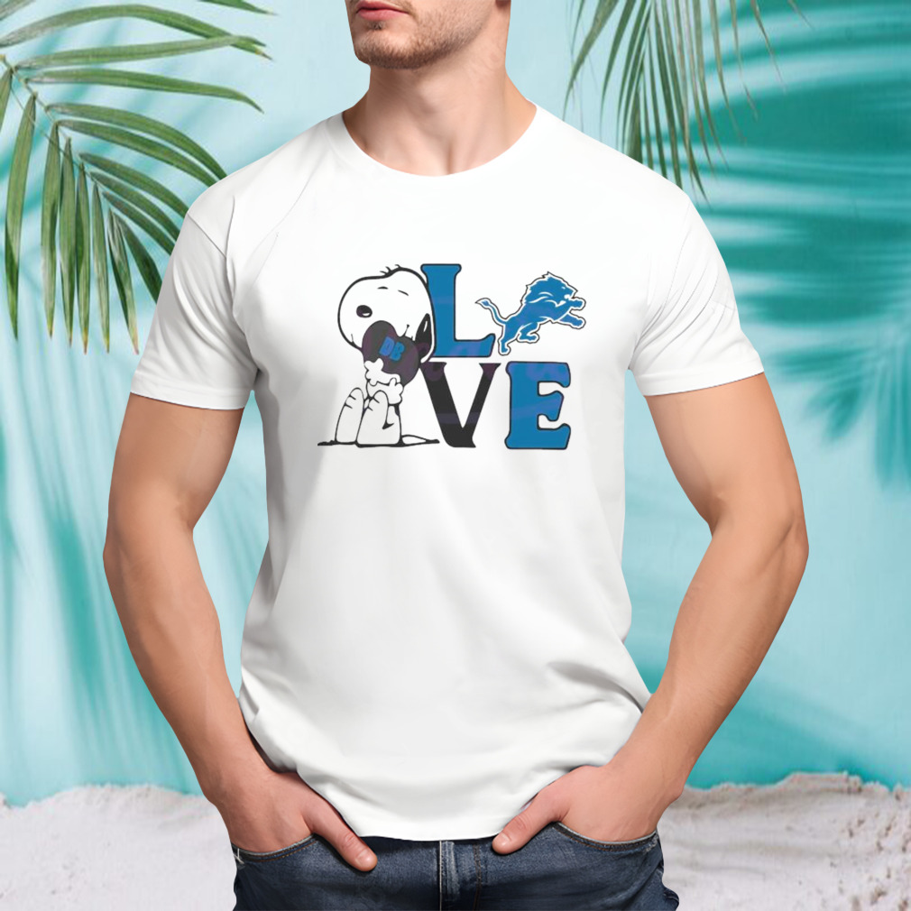 Snoopy Love Detroit Lions 2024 T-shirt