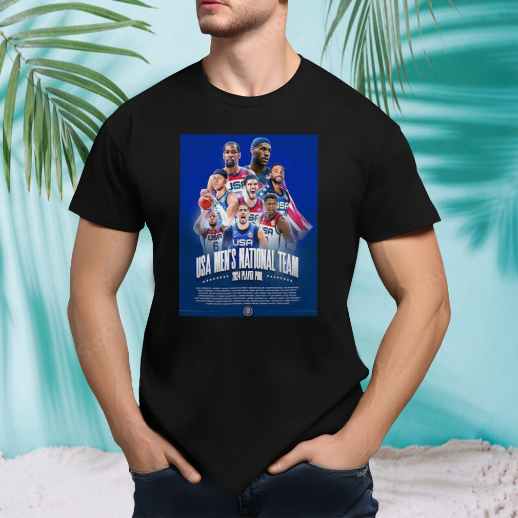 The Paris Player Pool Usa Men’s National Team Members Name Lists T-shirt