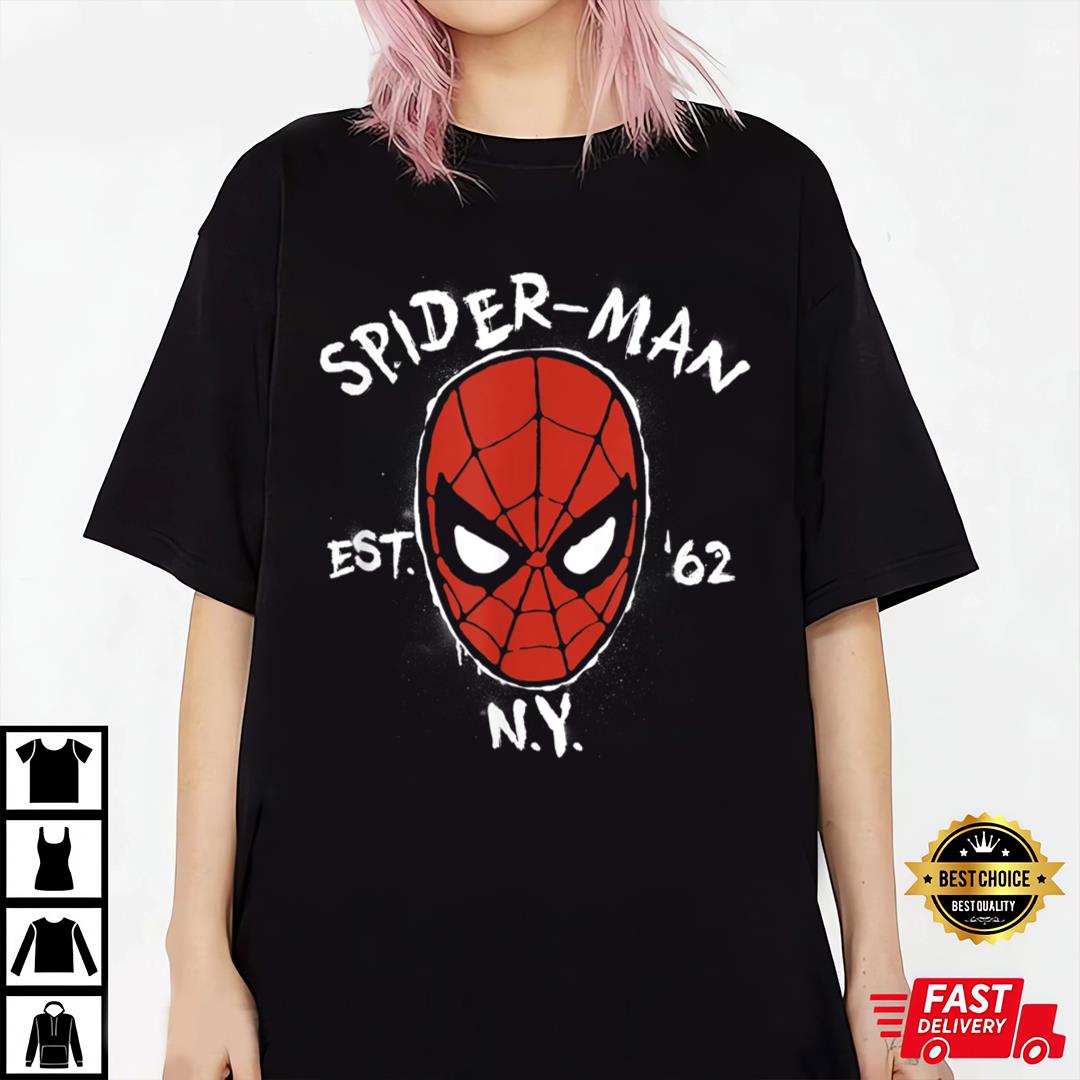 Marvel Spider-Man Est 1962 New York Graphic T-Shirt