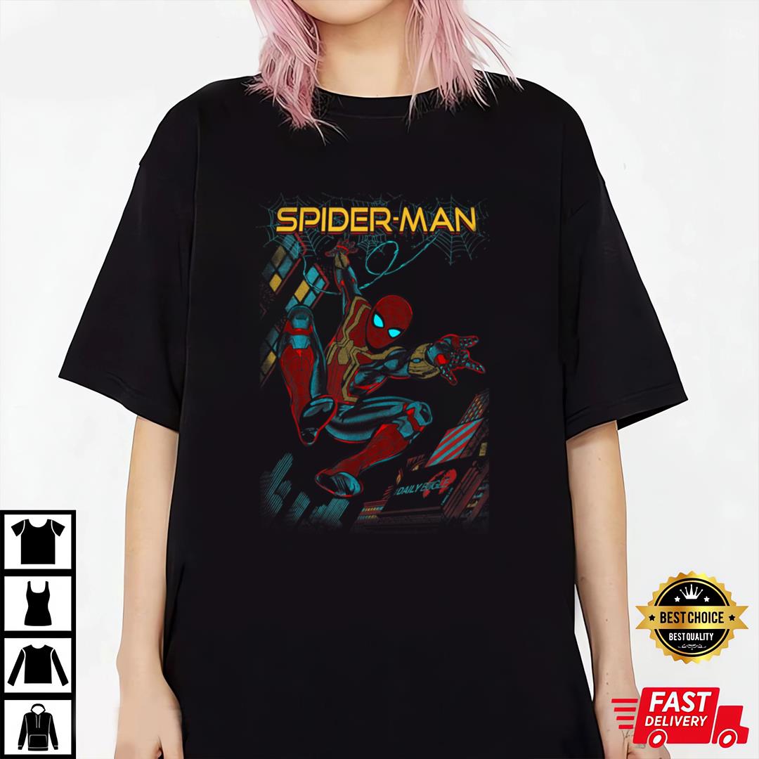 Marvel Spider-Man No Way Home Web Slinging Cover T-Shirt