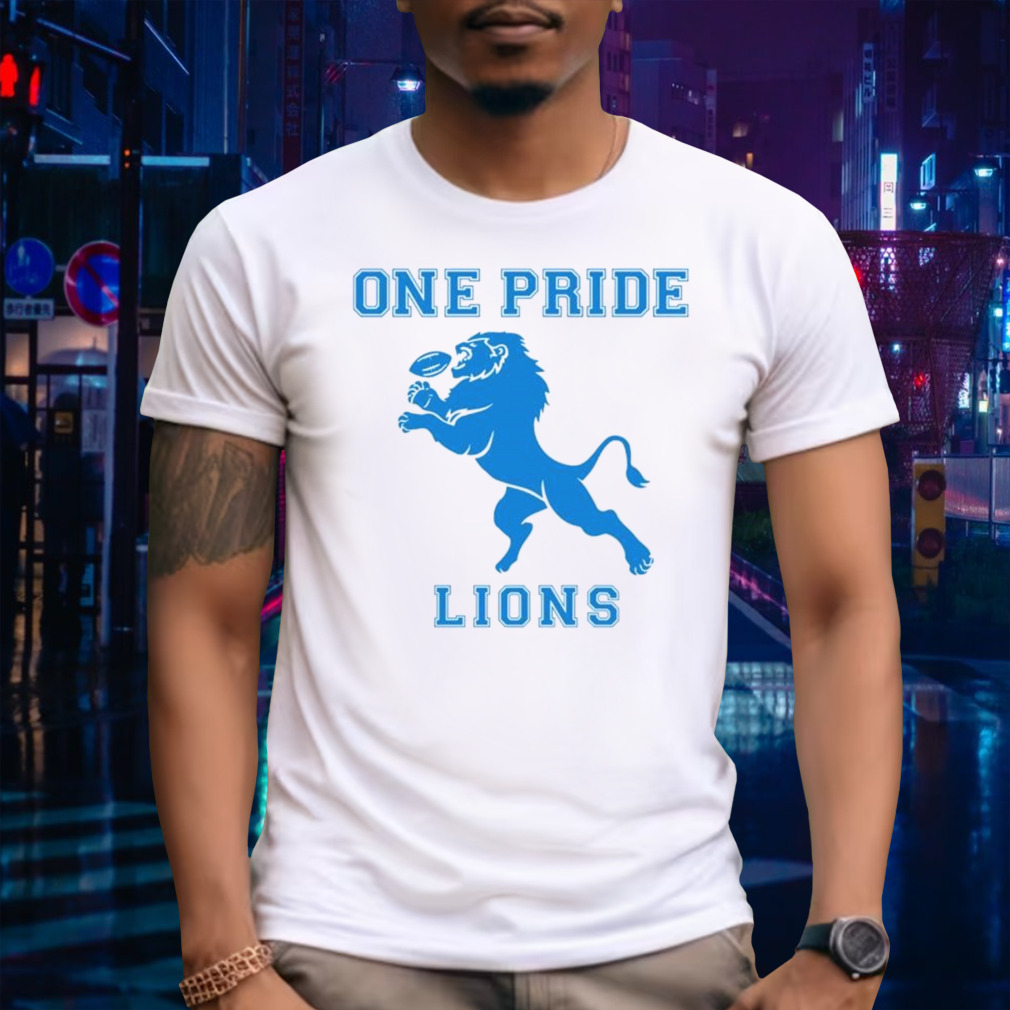 One pride Lions Detroit football shirt