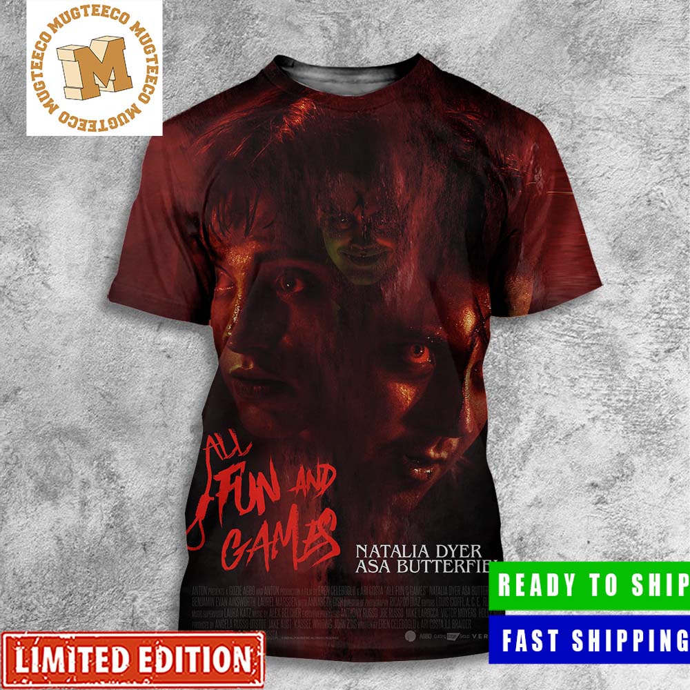 All Fun And Games A New Horror Movie Starring Natalia Dỷe And Asa Butterfield All Over Print Shirt