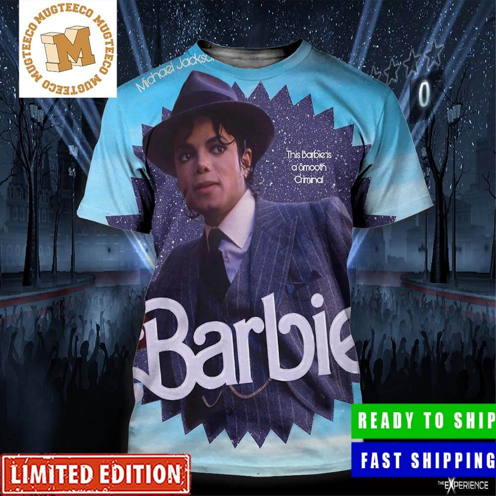 Barbie Movie X Michael Jackson This Barbie Is A Smooth Criminal All Over Print Shirt