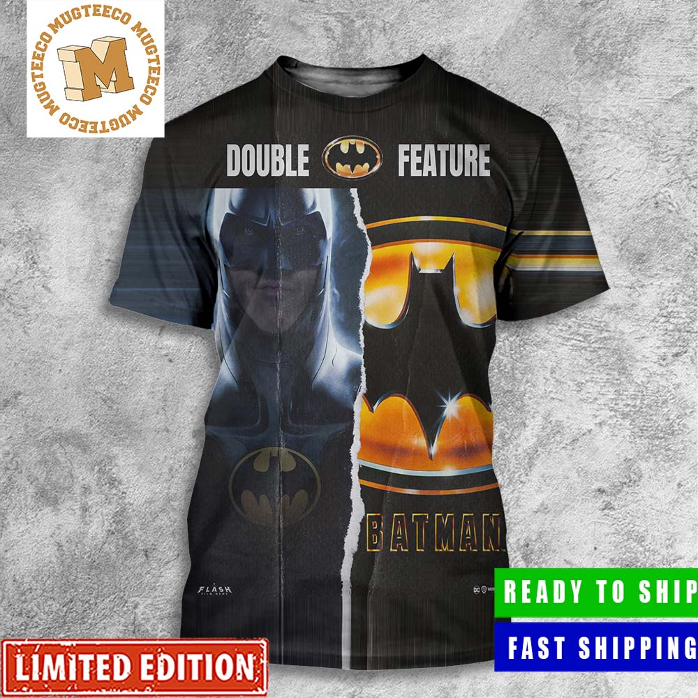 Batman Keaton The Flash Movie Double Feature All Over Print Shirt