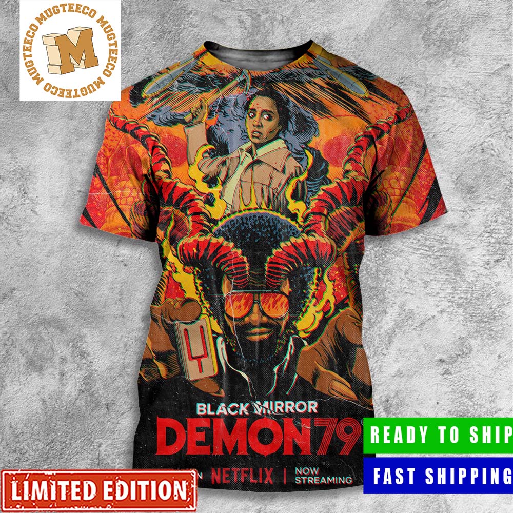 Black Mirror Season 6 episode 5 Demon 79 2023 Official Poster All Over Print Shirt