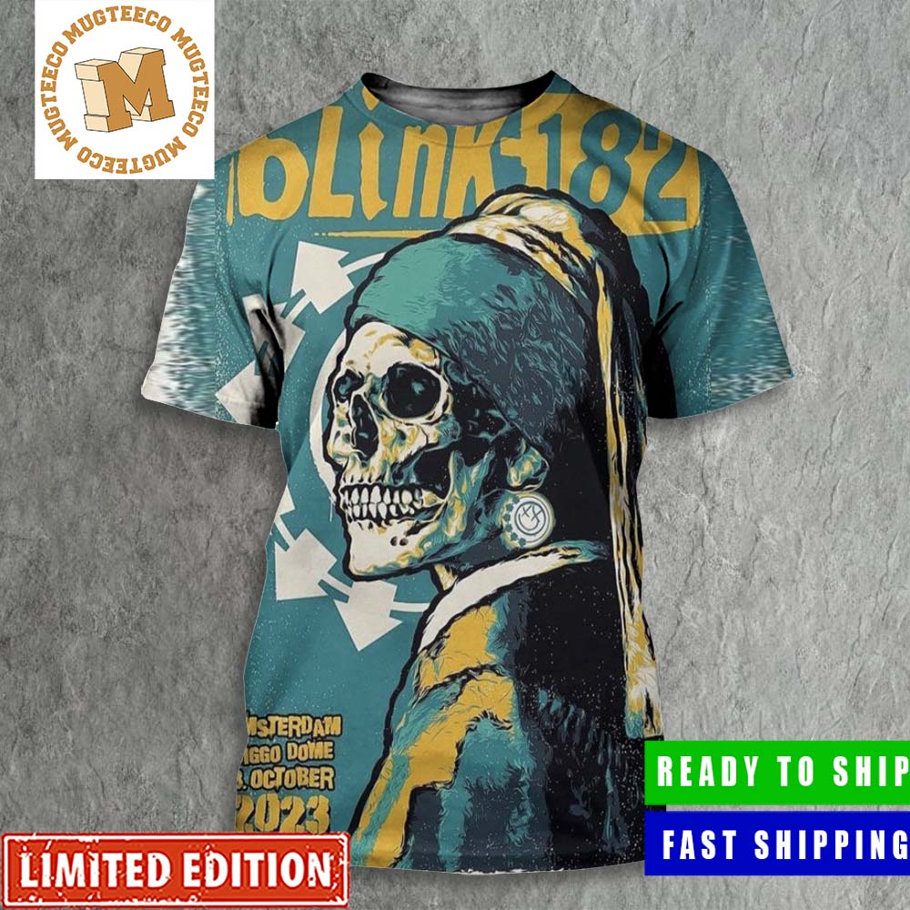 Blink 182 Amsterdam Ziggo Dome 8th October 2023 Poster All Over Print Shirt