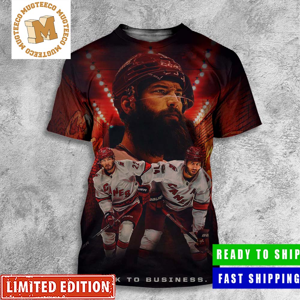 Carolina Hurricane Tunnel Vision Back To Business All Over Print T-Shirt