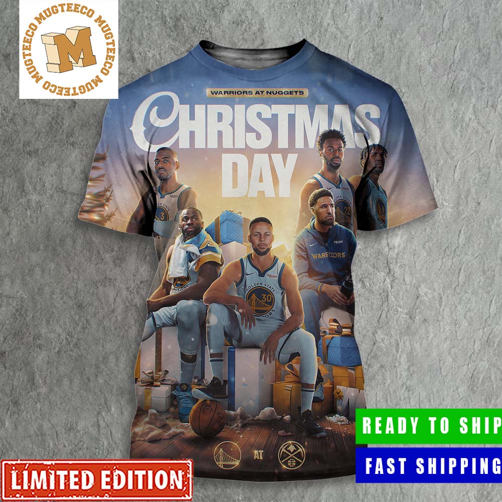 Golden States Warriors Vs Denver Nuggets NBA Christmas Day Match All Over Print Shirt