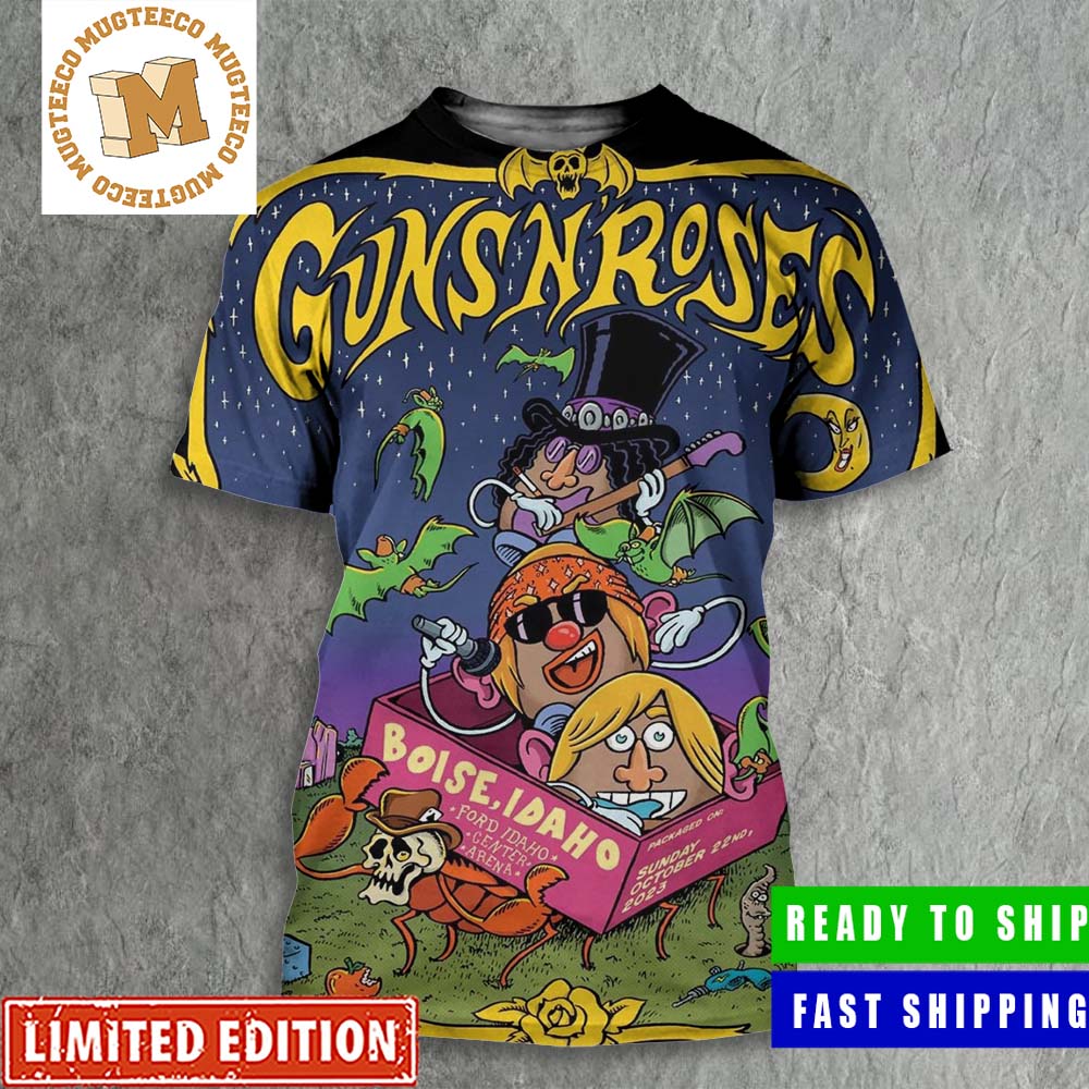 Guns N Roses Boise Idaho Ford Idaho Center Arena On October 22nd 2023 Mr Potato Style All Over Print Shirt