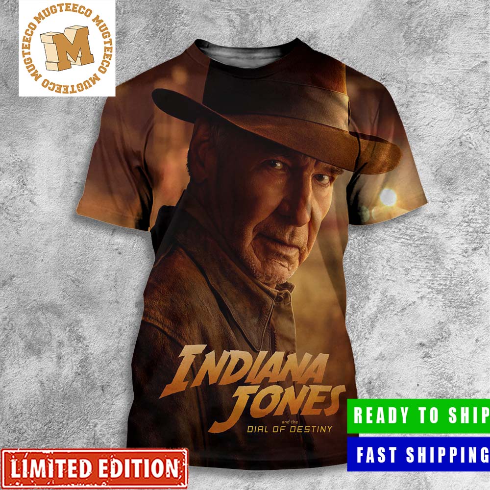 Harrison Ford As Dr Jones Indiana Jones And The Dial Of Destiny All Over Print Shirt