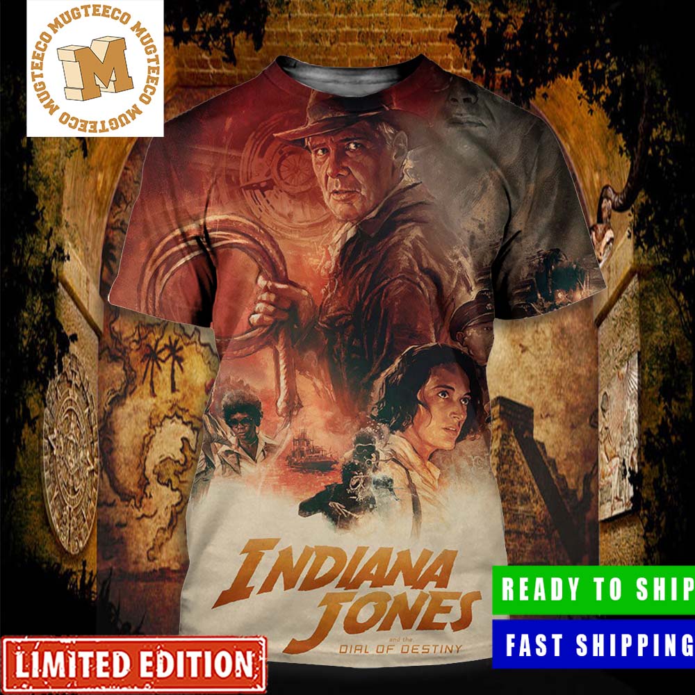 Indiana Jones And The Dial Of Destiny June 30 Release New Poster All Over Print Shirt