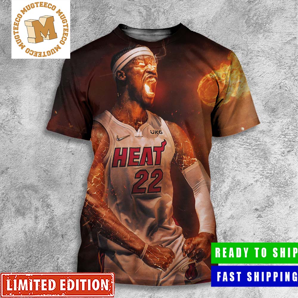Jimmy Butler Miami Heat Playoff Fire Titan Mode Vs Milwaukee 3-1 All Over Print Shirt