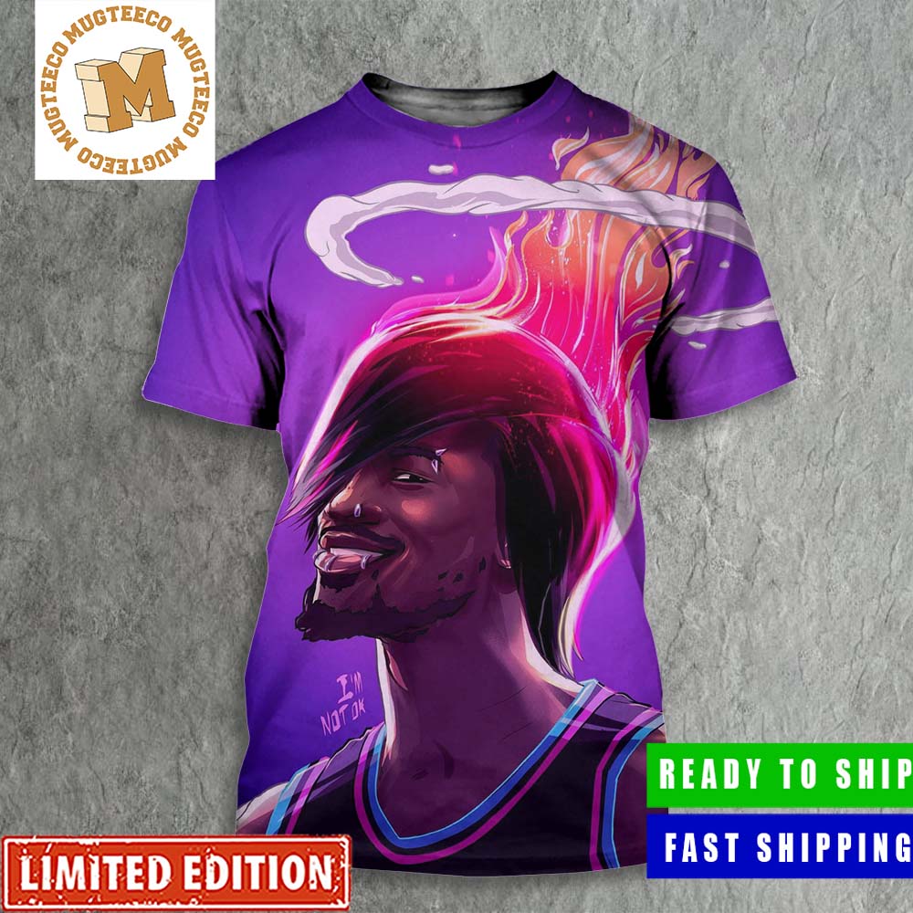 Jimmy Butler New Look At Media Day Miami Heat NBA Funny All Over Print Shirt