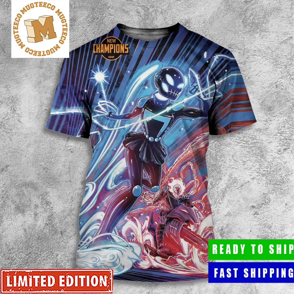 Marvel Hatsune Miku Ghost Rider New Champions Variant Cover All Over Print Shirt