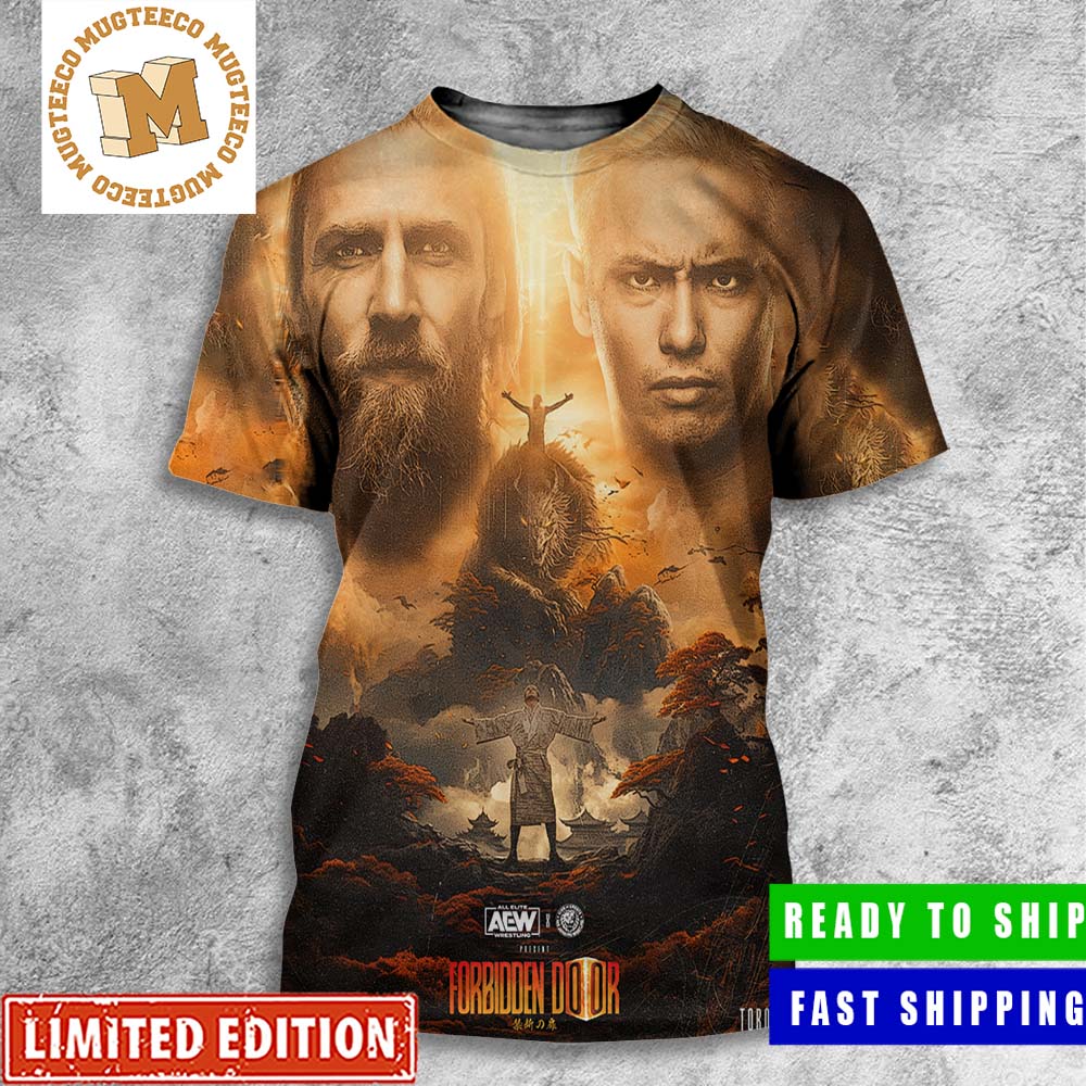 Matchup Monday Bryan Danielson vs Kazuchika Okada - AEW x NJPW Forbidden Door 2023 Limited Poster 3D Shirt